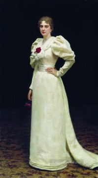  1895 Works - portrait of l p steinheil 1895 Ilya Repin